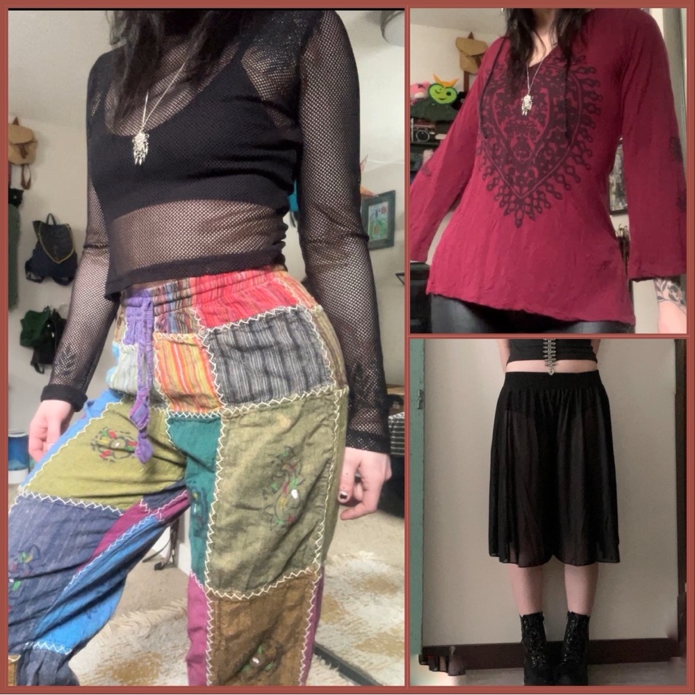 BUNDLE grunge hippie set of 3 items